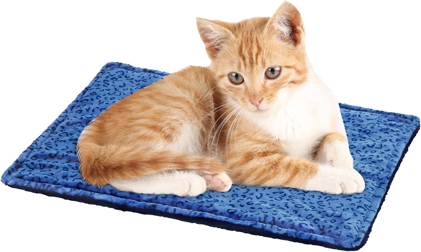 Self Warming Cat Bed,Super Soft Dog Bed Crate Bed Blanket, Self Heating Cat Pad, Thermal Cat and Dog Warming Bed Mat.