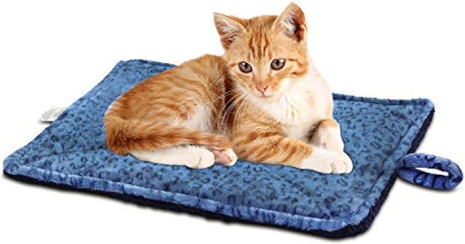 Self Warming Cat Bed,Super Soft Dog Bed Crate Bed Blanket, Self Heating Cat Pad, Thermal Cat and Dog Warming Bed Mat.