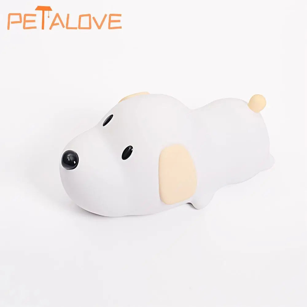 Night Light Cute Animal Panda Rabbit Duck Lovely Silicone Lamp Cloud Star Christmas Gift for Kids USB Recharge Warm Soft Light